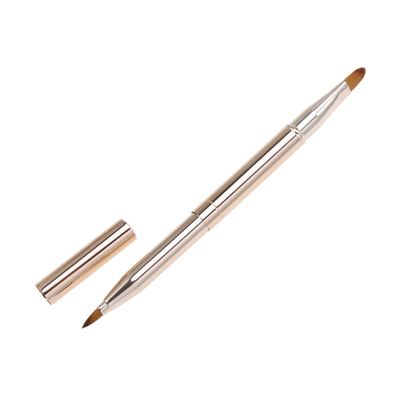 Beatifufu Dual-ended Lip Brush Applicator for Lipstick and Gloss Retractable Design Makeup Tool for Smooth Application and Coverage