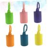 Angoily 6pcs Silicone Essential Oil Roller Bottle Covers with Handle Protective Sleeve for Easy Carrying for Travel Six Colors view 3