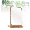 DOITOOL Foldable Makeup Mirror Large Desktop Mirror Wooden Frame Vanity Mirror for Daily Use Stylish Design view 2