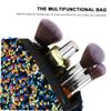 Angoily Sequin Travel Cosmetic Bag Portable Toiletry Pouch for Women Stylish Makeup Organizer with Zipper Closure Versatile Storage for Home and view 4