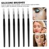 Angoily 5pcs Silicone Facial Mask Brush Lip Applicator Eye Makeup Tool Lip Brush for Women Girls Professional Makeup view 3