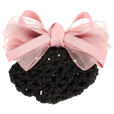 Angoily Professional Hair Snood Elegant Bow-knot Decor Wedding Office Hair Accessory for Women