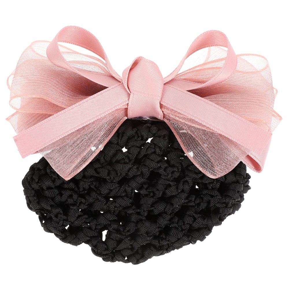 Angoily Professional Hair Snood Elegant Bow-knot Decor Wedding Office Hair Accessory for Women