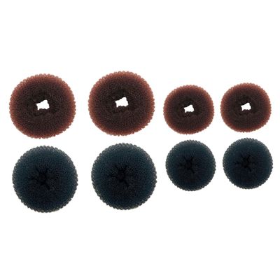 Balacoo 8pcs Flexible Donut Bun Shaper Kit Hair Bun Makers for Women Girls Chignon Maker 2 Sizes Hair Styling Tool for Wedding Parties