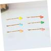 balacoo 6pcs Heart Hair Clips Bobby Pins for Girls Stylish Decorative Hairpins for Parties and Banquets Elegant Love Heart Design Hair Accessories view 2