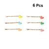 balacoo 6pcs Heart Hair Clips Bobby Pins for Girls Stylish Decorative Hairpins for Parties and Banquets Elegant Love Heart Design Hair Accessories view 4