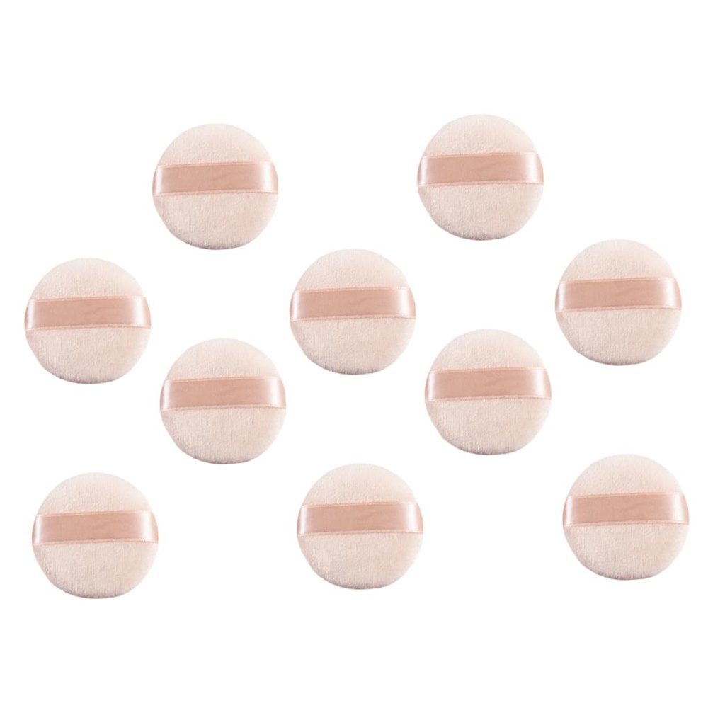 Angoily 10pcs Natural Makeup Powder Face Powder Loose Compressed Facial Sponges for Setting