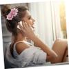 Angoily 2pcs Floral Hair Comb Yarn Material Hair Accessories Women for Parties Elegant Decorative view 3