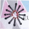 Beatifufu 20pcs Eyelash Brush Double Sided Makeup Brush Eyeshadow Lip Eyebrow Black for Women Easy to Use view 2