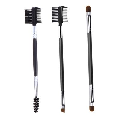 Angoily 3pcs Spiral Eyelash Brush Double-headed Eyebrow Comb Dual Use Makeup Tool for Comfortable Skin Touch Easy to Clean for Women