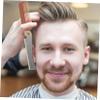 Didiseaon Portable Folding Beard Comb Stainless Steel Men's Grooming Brush Barber Shop Brush Tool Hair Barber Tool view 3