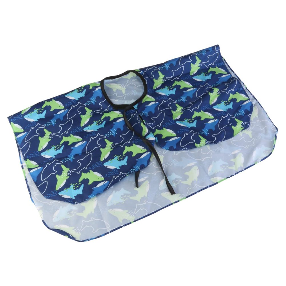 Angoily Child Haircut Cape Lightweight Waterproof Sea Fish Pattern Barbering Salon Cloak for Boys and Girls