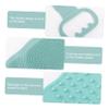 Angoily Silicone Bath Scrubber Strap Exfoliating Back Brush for Deep Cleaning Double-sided Massage Towel Suitable for All Skin Types Easy to Hang and Store Random Color view 3
