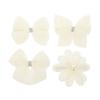Angoily 4pcs Pearl Hair Clip Hair Pin Tiara Barrettes Pearl pin s Bow with Alligator Clips Wedding pin Barrette pin for Women Miss Wild view 1