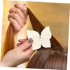 Angoily 4pcs Pearl Hair Clip Hair Pin Tiara Barrettes Pearl pin s Bow with Alligator Clips Wedding pin Barrette pin for Women Miss Wild view 4