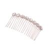 Angoily 4pcs Womens Hair Clips Crystal Ab Rhinestones Hair Gems for Women Diamond Headpiece Wire Hair Side Comb Hair Accessory for Women Bangs Hair Clip Barrettes Bride Love Veil view 1