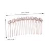 Angoily 4pcs Womens Hair Clips Crystal Ab Rhinestones Hair Gems for Women Diamond Headpiece Wire Hair Side Comb Hair Accessory for Women Bangs Hair Clip Barrettes Bride Love Veil view 2