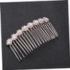 Angoily 4pcs Womens Hair Clips Crystal Ab Rhinestones Hair Gems for Women Diamond Headpiece Wire Hair Side Comb Hair Accessory for Women Bangs Hair Clip Barrettes Bride Love Veil view 3