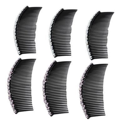Angoily 6pcs Comb Blossom Shaped Hair Clips for Women for Weddings Parties Photoshoots Material Secure