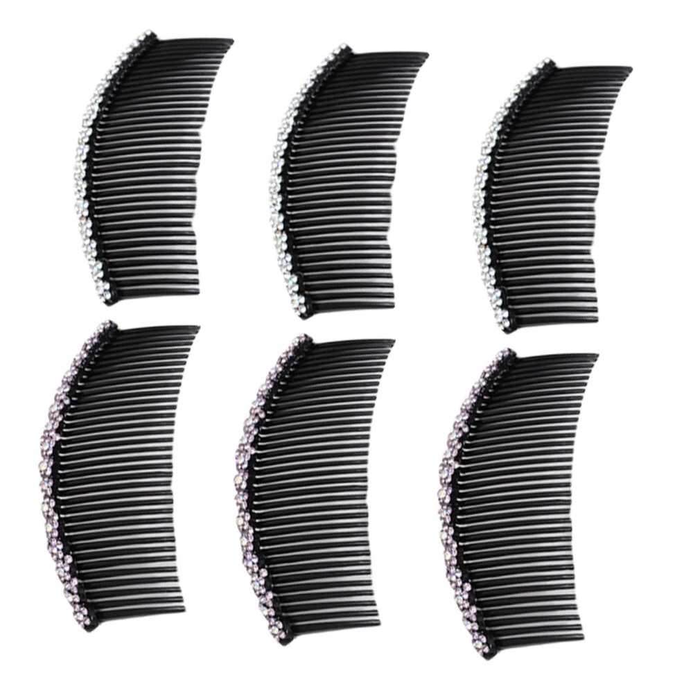 Angoily 6pcs Comb Blossom Shaped Hair Clips for Women for Weddings Parties Photoshoots Material Secure