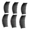 Angoily 6pcs Comb Blossom Shaped Hair Clips for Women for Weddings Parties Photoshoots Material Secure view 1