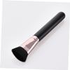 Angoily Synthetic Bristles Makeup Foundation Brush Flat Brush Pvc Handle Black for Daily Professional Use view 3