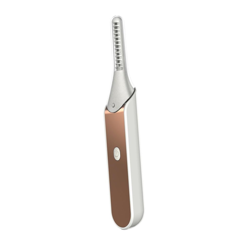 Angoily Electric Heated Eyelash Curler USB Rechargeable Makeup Tool for Natural Curling Lashes Portable and Lightweight Design for Easy Travel and Everyday Use