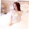 Angoily Pearl Flower Bridal Headband Wedding Headband for Bride Elegant Pearl Flower Headwear for Women view 4