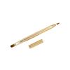Angoily Double-ended Retractable Lip Brush Portable Makeup Applicator for Lipstick and Concealer for Women and Girls Golden view 1
