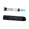 Angoily Portable Wig Holder Stand for Hairdressing Model Silver Triangle Bracket Blue Rubber view 4
