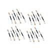 Beatifufu 30pcs Portable Double-ended Eyeshadow Brush Aluminum Tube Makeup Tools for Women and Girls Lightweight Design for and Daily Use view 1