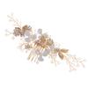 Beatifufu Bridal Hair Comb 1 Piece Crystal Gold Leaves Wedding Hair Side Comb Accessory for Brides and Bridesmaids view 1