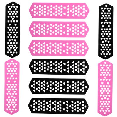 Angoily Stainless Steel Hairdressing Plates Heatproof Perm Plates Salon Tool Hair Salon Accessories Insulation Film Random Color