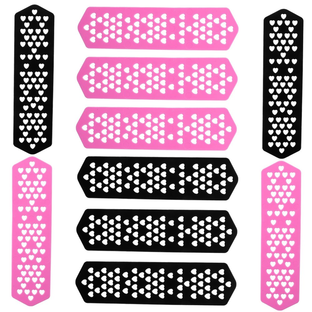 Angoily Stainless Steel Hairdressing Plates Heatproof Perm Plates Salon Tool Hair Salon Accessories Insulation Film Random Color