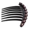 Angoily 1pc Crystal Hair Comb for Women Inserted Comb Flower Design Stylish Hair Accessories for Women for Girls view 1