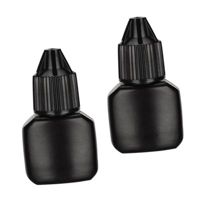 Angoily Refillable Travel Lash Adhesive Bottle 10 Pack Empty Eyelash Glue Bottles Leakproof Design