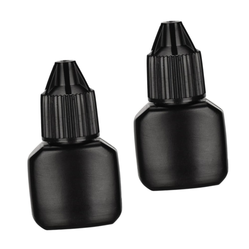 Angoily Refillable Travel Lash Adhesive Bottle 10 Pack Empty Eyelash Glue Bottles Leakproof Design