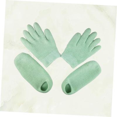 Beatifufu Hand Foot Masks Set Moisture Wicking Socks Soft Feet Women's Spa Gloves Pedicure Kit