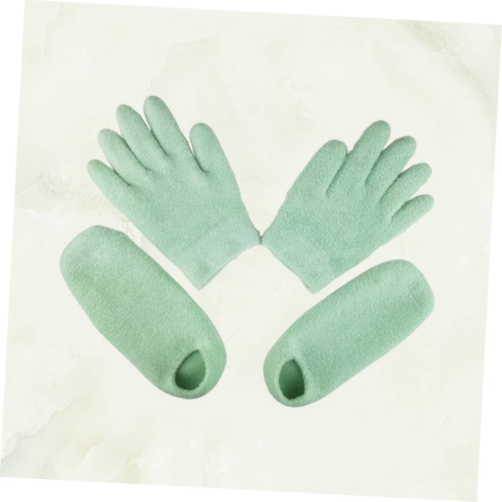 Beatifufu Hand Foot Masks Set Moisture Wicking Socks Soft Feet Women's Spa Gloves Pedicure Kit