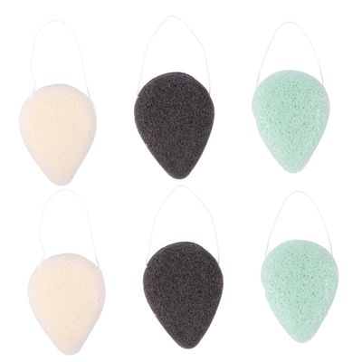 Didiseaon 6pcs Makeup Removal Puff Sponges Gentle Face Cleansing and Washing Puff for Exfoliating Skin Removes and Blemishes Safe Natural Material Random Color