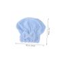 Angoily 3pcs Fast Drying Hair Caps Coral Fleece Shower Cap Soft Hair Towel Hat Water Absorbent for Women Men Boys and Girls Random Style view 2