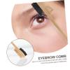 Angoily 1pc Wooden Eyebrow Grooming Brush and Eyelash Separator Dual-head Design for Easy Styling and Lightweight Bamboo Material for Go Makeup for Eyebrow and Eyelash Care view 3