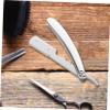 Didiseaon Men's Shaving Razor Blades Holder Barber Supplies Elegant and Electroplated Design view 3
