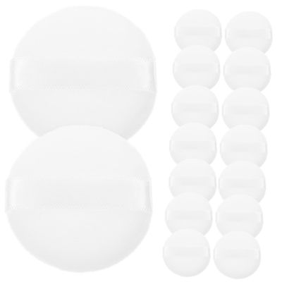 Angoily 20pcs Flocked Powder Puff Makeup Sponge for Powder Setting Cosmetics Puff for Women Girl Cosmetics Tool Small Face Random Color