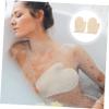 Angoily 2pcs Bath Gloves Exfoliating Gloves Natural Loofah Soft Scrubbers for Bath Camping Travel view 4