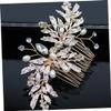 Angoily Elegant Rhinestone Hair Comb Inlay for Women Decorative Headdress for Weddings Parties and Special Occasions Luxurious Design Easy to Use for Brides and Girls view 4