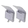 Didiseaon 2pcs Small Essential Oil Storage Pouch Felt Travel Bag for Bottles Lightweight Organizer for Essential Oils Practical Non-woven Design Gray view 1