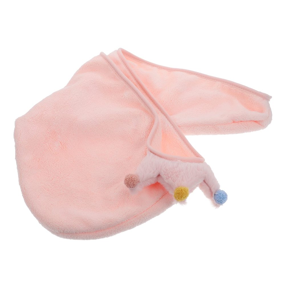 Angoily Coral Fleece Hair Drying Hat Ultra Absorbent Towel Cap for Quick Hair Drying Soft and Design for Bathing and