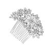 Angoily Elegant Silver Crystal Hair Comb for Wedding Bridal Accessory Rhinestone for Prom Party Engagement Anniversary view 1