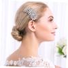 Angoily Elegant Silver Crystal Hair Comb for Wedding Bridal Accessory Rhinestone for Prom Party Engagement Anniversary view 4